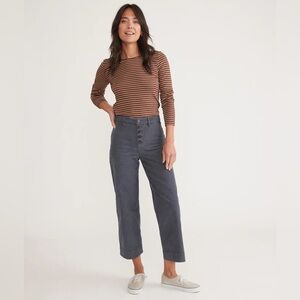 Marine Layer Corduroy Bridget Wide Leg Crop Pants Size 6